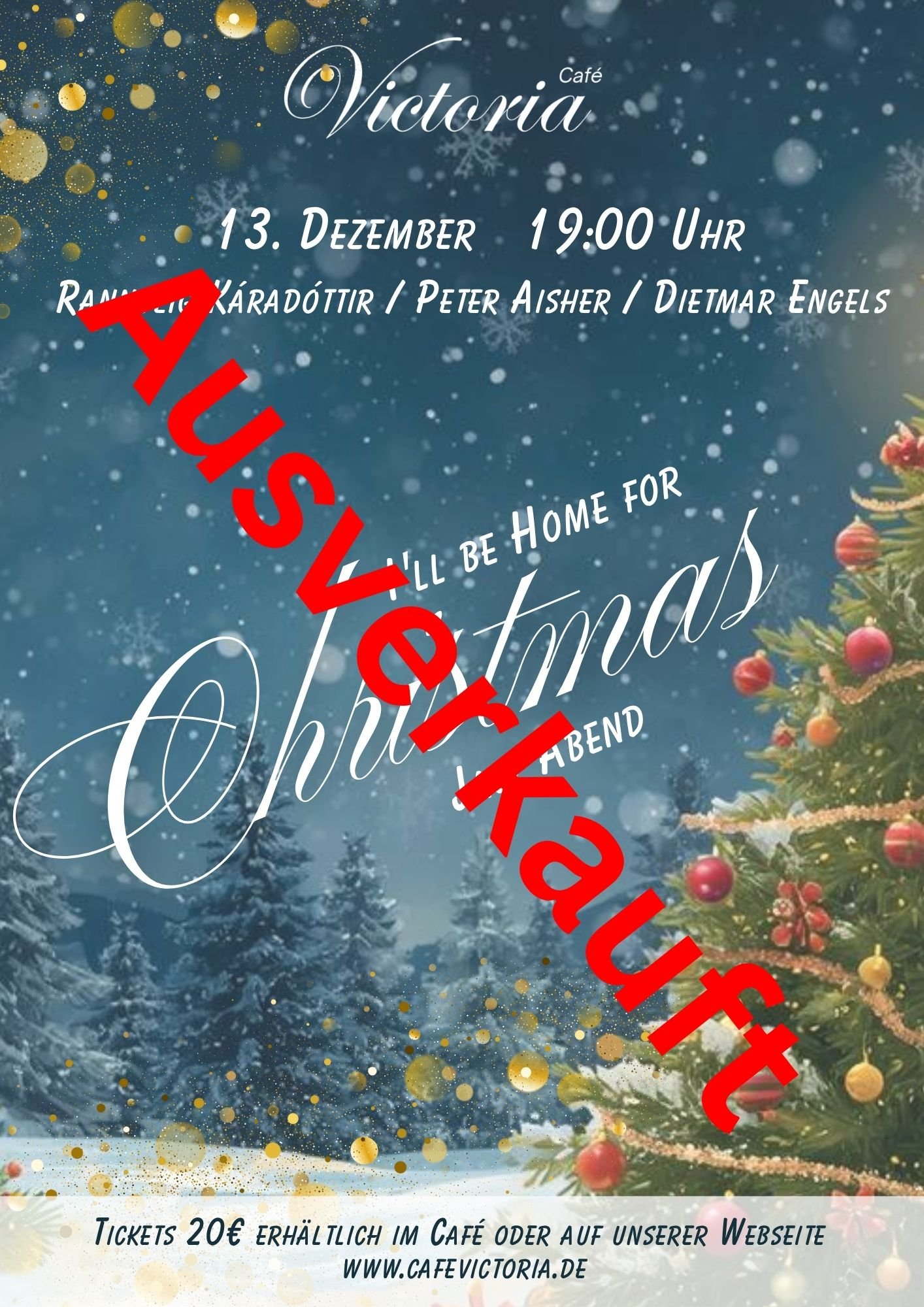 Jazzkonzert "I'll Be Home for Christmas" ausverkauft.